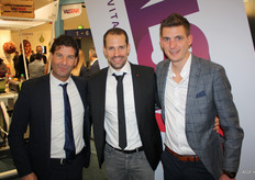 The 'Dutch Canadians' Paul Schockman en Niels-Peter Klapwijk (Nature Fresh Farms) waren ook weer even terug in Europa. Hier in gesprek met Menno Reijgersberg van Europe Retail Packing